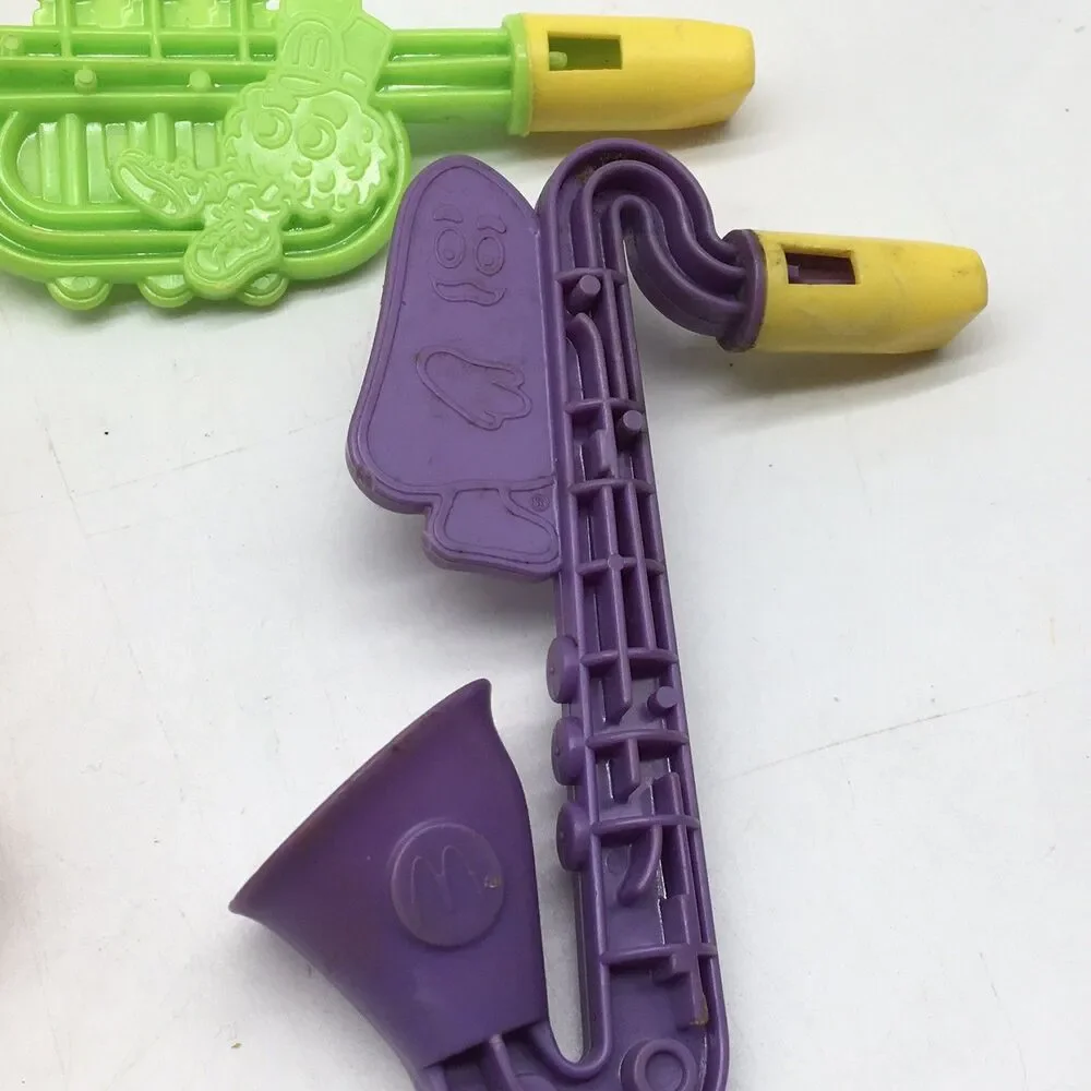 Lot 9 McDonald's 1986 87 Fry Guy Copter Flyer Whistle Grimmace Duck Tales Calls